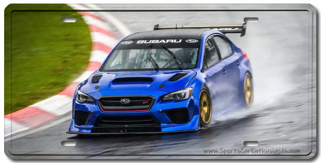 WRX STI Nurburgring Decorative License Plate FREE Shipping Worldwide!!