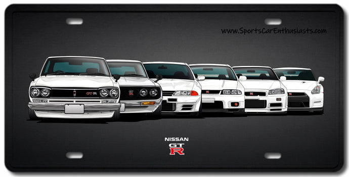 Nissan GT-R Evolution Decorative License Plate FREE Shipping Worldwide!!