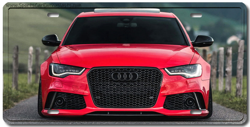 Audi RS6 Decorative License Plate FREE Shipping Worldwide!!