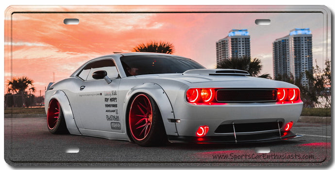 Dodge Challenger Liberty Walk Decorative License Plate FREE Shipping Worldwide!!