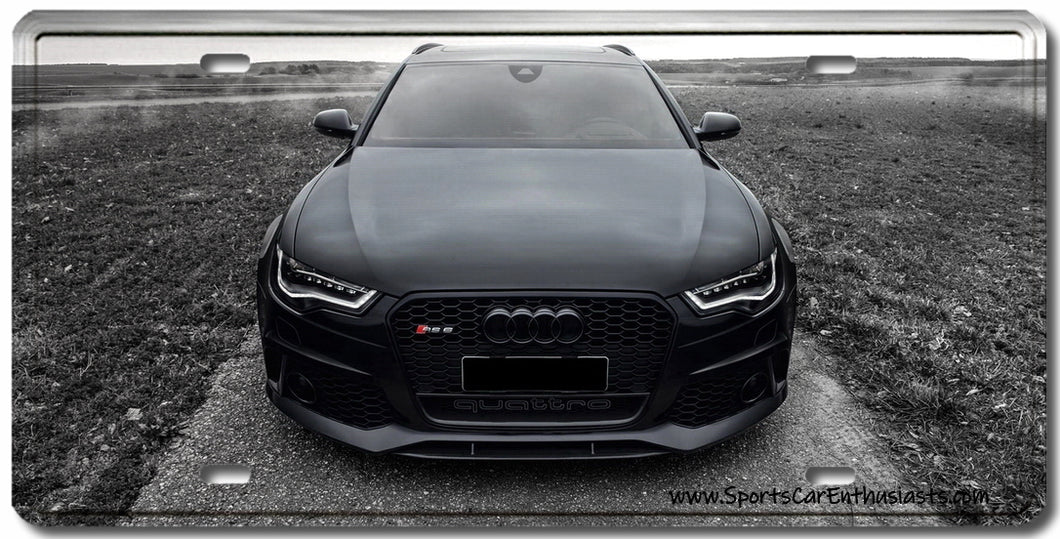 Audi RS6 Decorative License Plate FREE Shipping Worldwide!!