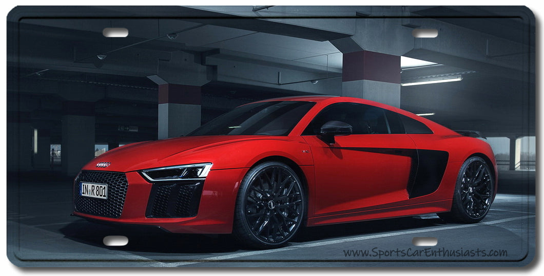 Audi R8 Decorative License Plate FREE Shipping Worldwide!!