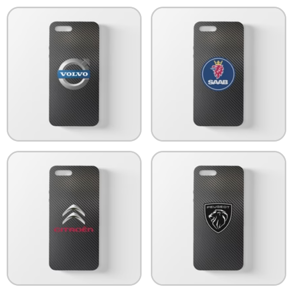 Volvo Saab Citroen Peugeot Carbon Fiber iPhone Case FREE Shipping Worldwide!!