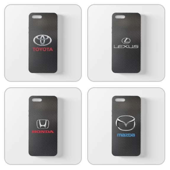 Toyota Lexus Honda Mazda Carbon Fiber iPhone Case FREE Shipping Worldwide!!