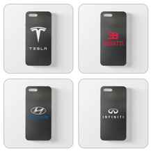 Load image into Gallery viewer, Tesla Bugatti Hyundai Infinity Carbon Fiber iPhone Case FREE Shipping Worldwide!!