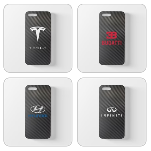 Tesla Bugatti Hyundai Infinity Carbon Fiber iPhone Case FREE Shipping Worldwide!!