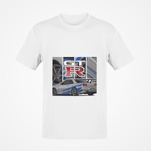 Load image into Gallery viewer, GT-R R34 Skyline Fast &amp; Furious T-shirt FREE Shipping Worldwide!!