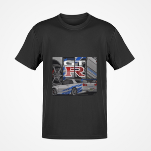 GT-R R34 Skyline Fast & Furious T-shirt FREE Shipping Worldwide!!