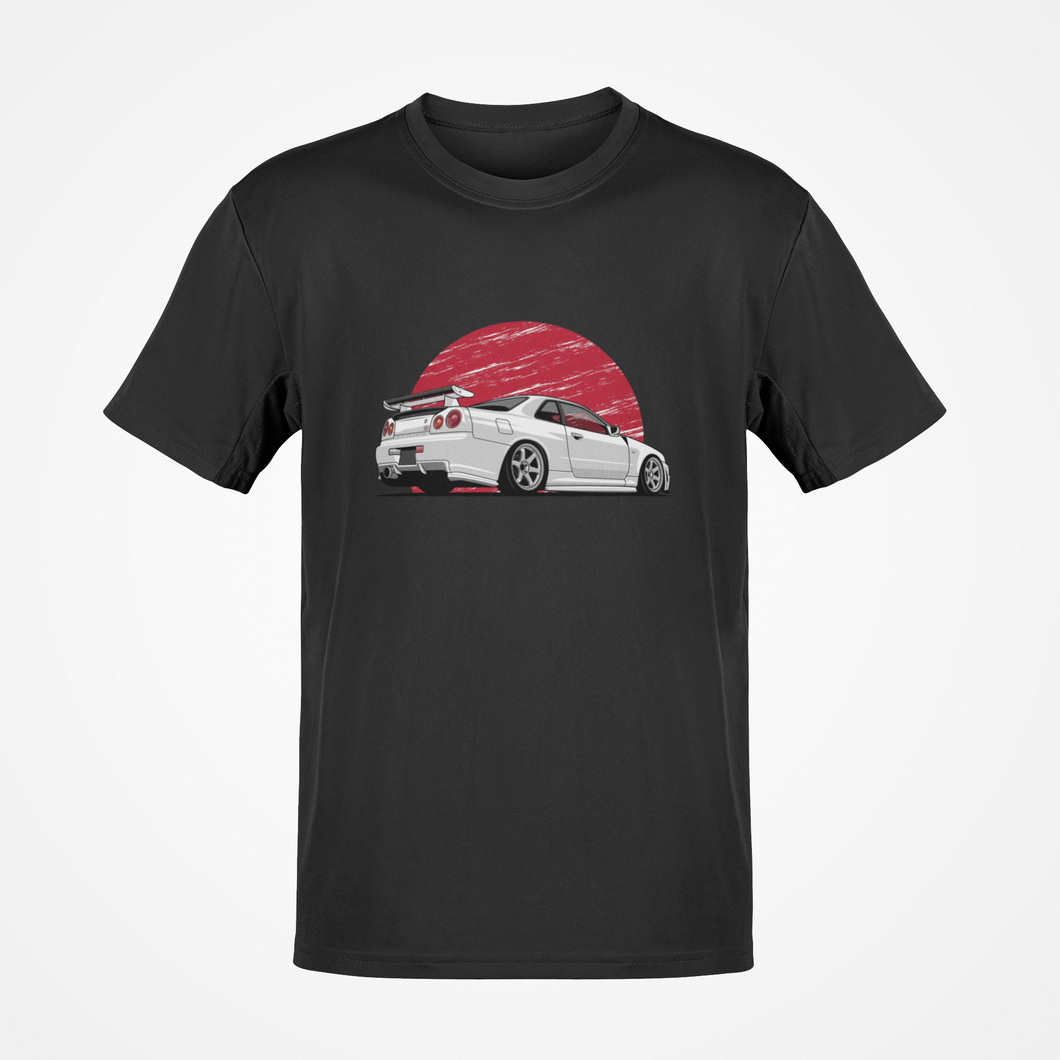 Nissan GT-R R34 Skyline T-shirt FREE Shipping Worldwide!!