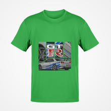 Load image into Gallery viewer, GT-R R34 Skyline Fast &amp; Furious T-shirt FREE Shipping Worldwide!!