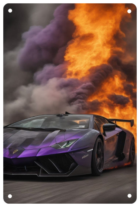 Lamborghini Aventador Decorative Metal Plate FREE Shipping Worldwide!!