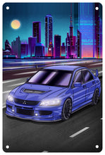 Load image into Gallery viewer, Mitsubishi Lancer Evolution Decorative Metal Plate FREE Shipping Worldwide!!