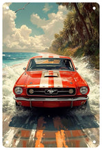 Load image into Gallery viewer, Ford Mustang Decorative Metal Plate FREE Shipping Worldwide!!