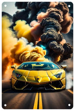 Load image into Gallery viewer, Lamborghini Aventador Decorative Metal Plate FREE Shipping Worldwide!!