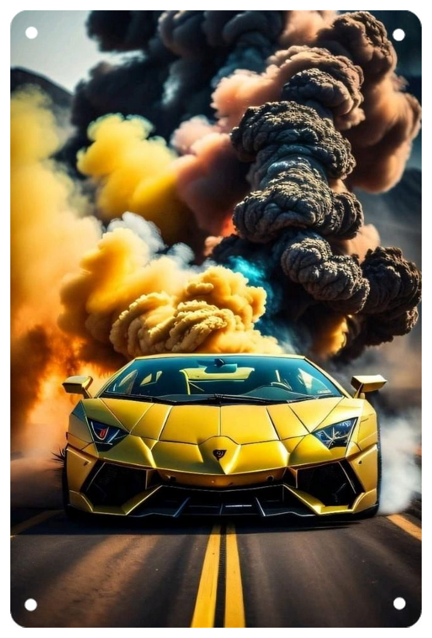 Lamborghini Aventador Decorative Metal Plate FREE Shipping Worldwide!!