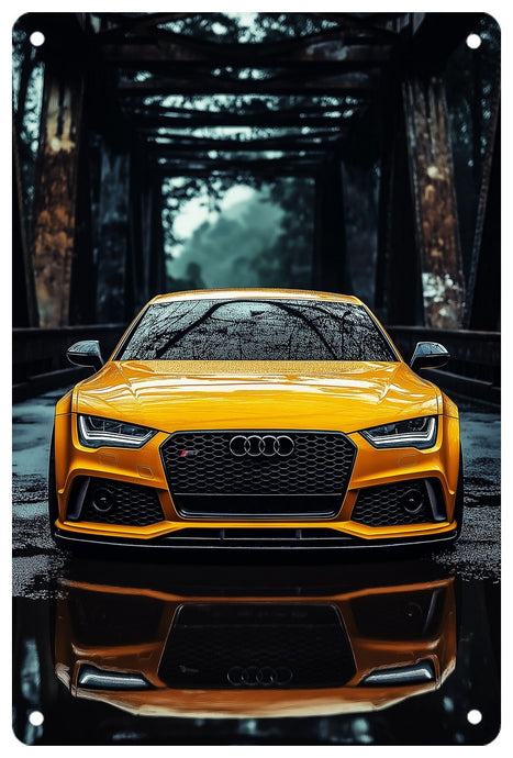 Audi RS7 Decorative Metal Plate FREE Shipping Worldwide!!