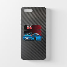 Load image into Gallery viewer, Nissan GTR R34 Skyline JDM Carbon Fiber iPhone Case FREE Shipping Worldwide!!