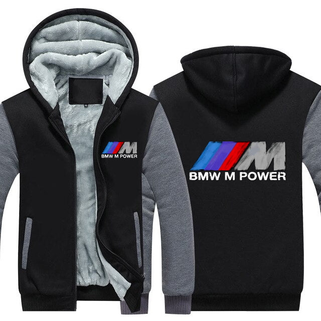 BMW M Power Performance Competition CS Hoodie Gray Black XL