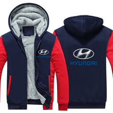 Load image into Gallery viewer, Hyundai Zipper Hoodie Sweatshirt Jacket Long Sleeve Jumper Premium Quality T-shirt Hat Clothing Apparel Ioniq 5 6 Tucson Kona Genesis Coupe Veloster Santa Fe Santa Cruz Sonata i10 i20 i30 Elantra Atos FREE Shipping Worldwide