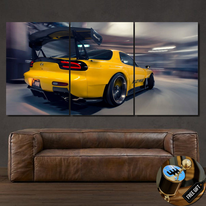 Mazda RX7 Canvas FREE Shipping Worldwide!! - Sports Car Enthusiasts