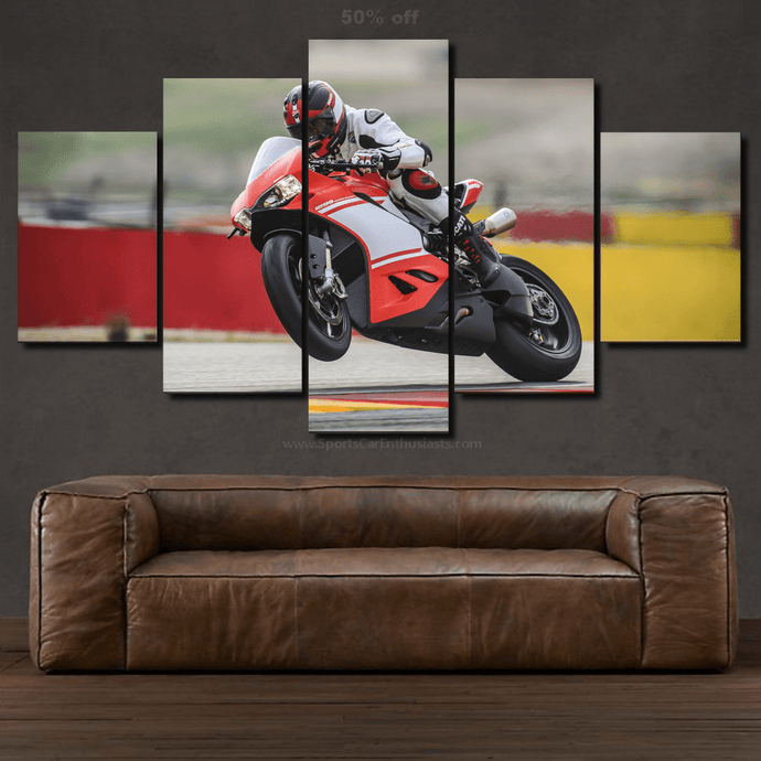 Ducati 1299 Superleggera Canvas 3/5pcs FREE Shipping Worldwide!! - Sports Car Enthusiasts