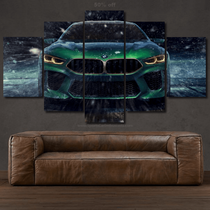 BMW M8 Canvas 3/5pcs FREE Shipping Worldwide!! - Sports Car Enthusiasts