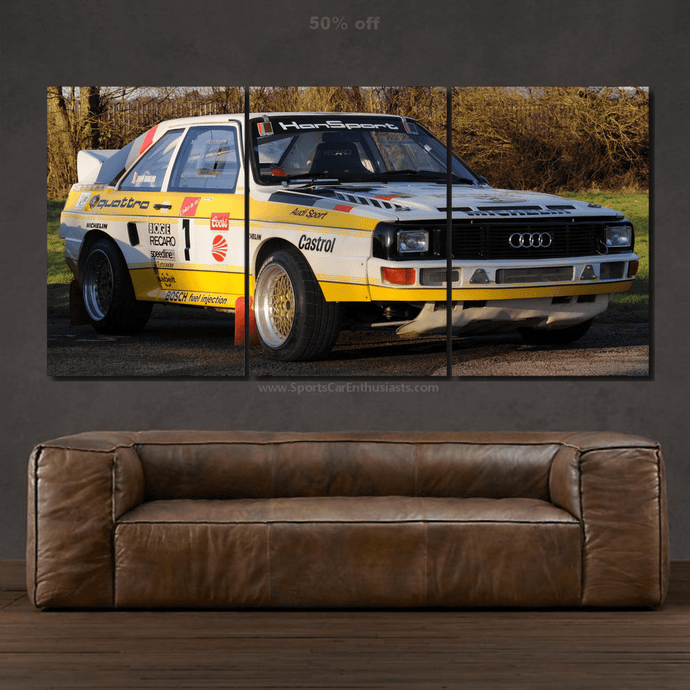 Audi Quattro Canvas FREE Shipping Worldwide!! - Sports Car Enthusiasts