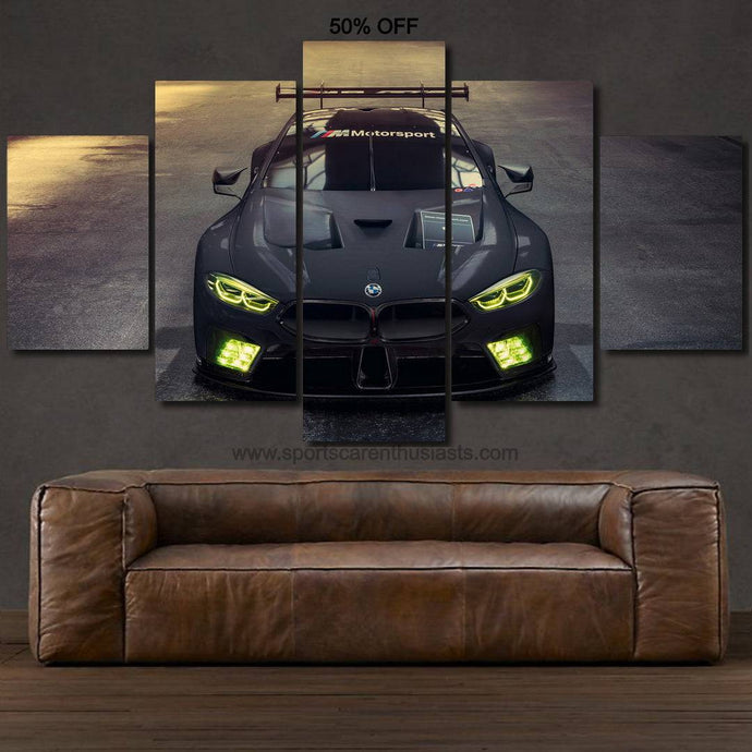 BMW M8 GTE Canvas FREE Shipping Worldwide!! - Sports Car Enthusiasts