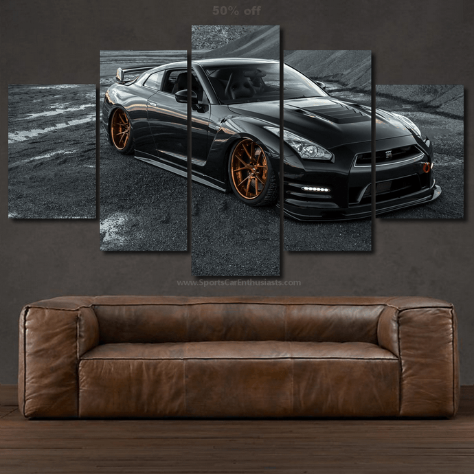 Nissan GT-R R35 Canvas 3/5pcs FREE Shipping Worldwide!! - Sports Car Enthusiasts