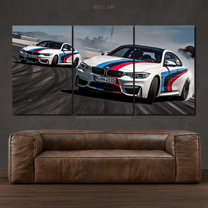 BMW M4 Canvas 3/5pcs FREE Shipping Worldwide!! - Sports Car Enthusiasts