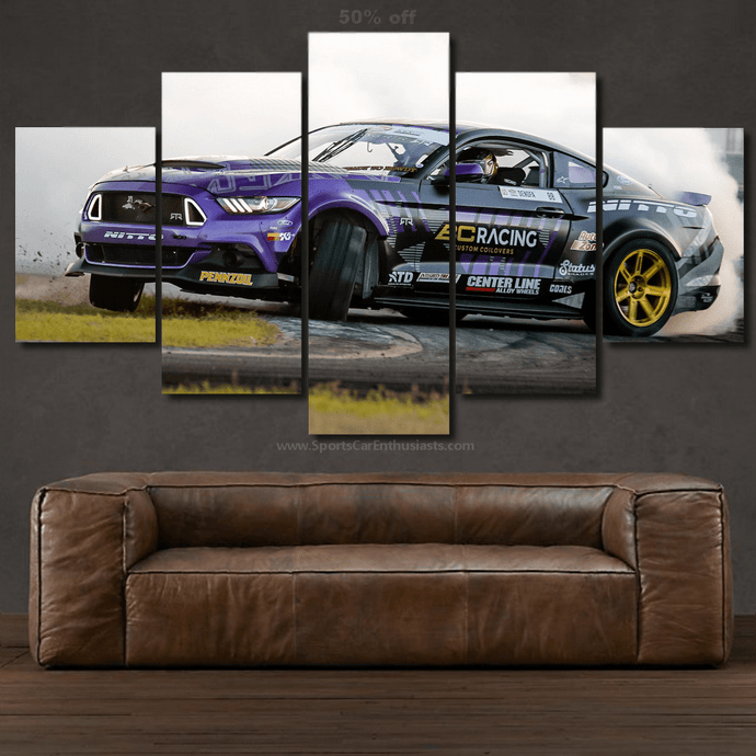 Ford Mustang Drift Canvas 3/5pcs FREE Shipping Worldwide!! - Sports Car Enthusiasts