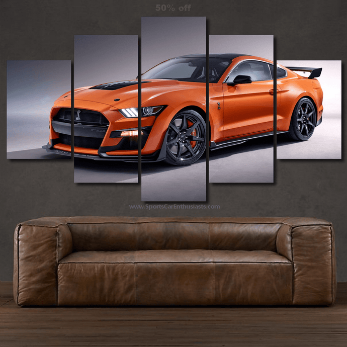 Ford Mustang Shelby GT500 Canvas 3/5pcs FREE Shipping Worldwide!! - Sports Car Enthusiasts