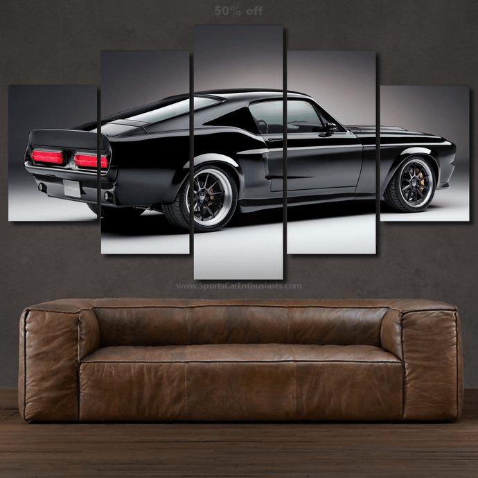 Ford Mustang Canvas 3/5pcs FREE Shipping Worldwide!! - Sports Car Enthusiasts