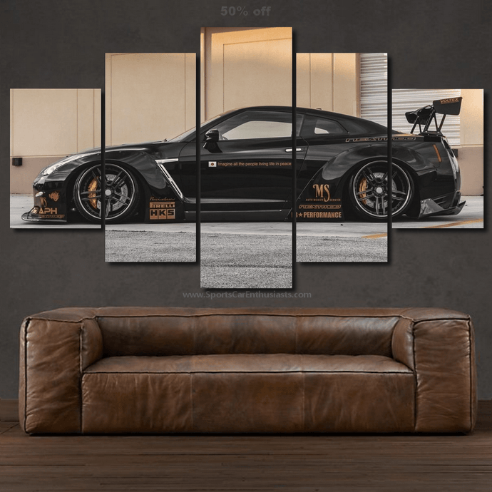 Nissan GT-R R35 LB Canvas 3/5pcs FREE Shipping Worldwide!! - Sports Car Enthusiasts