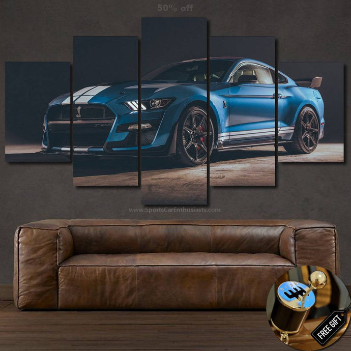 Ford Mustang Shelby GT500 Canvas FREE Shipping Worldwide!! - Sports Car Enthusiasts