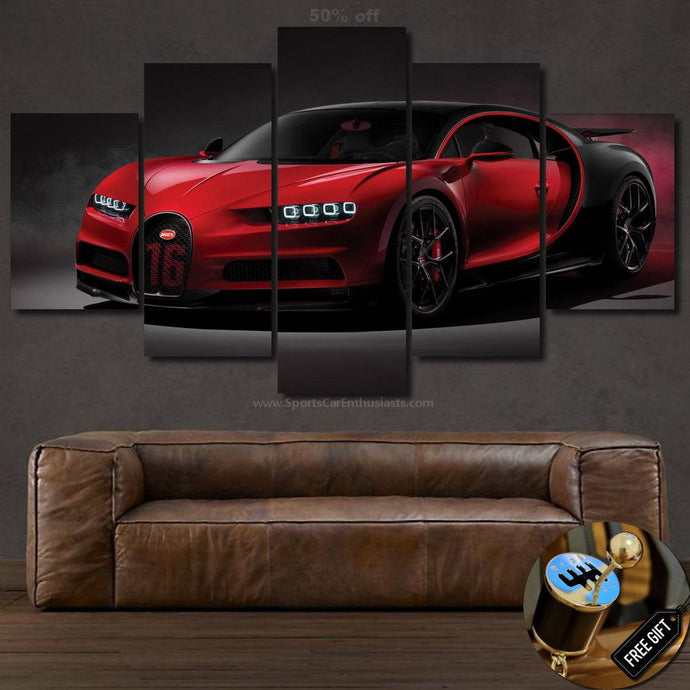 Bugatti Chiron Canvas FREE Shipping Worldwide!! - Sports Car Enthusiasts