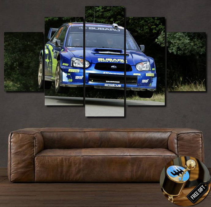 Subaru WRC Canvas 3/5pcs FREE Shipping Worldwide!! - Sports Car Enthusiasts