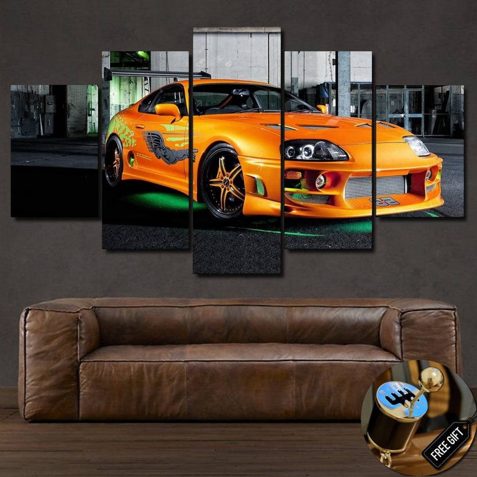 Toyota Supra Canvas 3/5pcs FREE Shipping Worldwide!! - Sports Car Enthusiasts