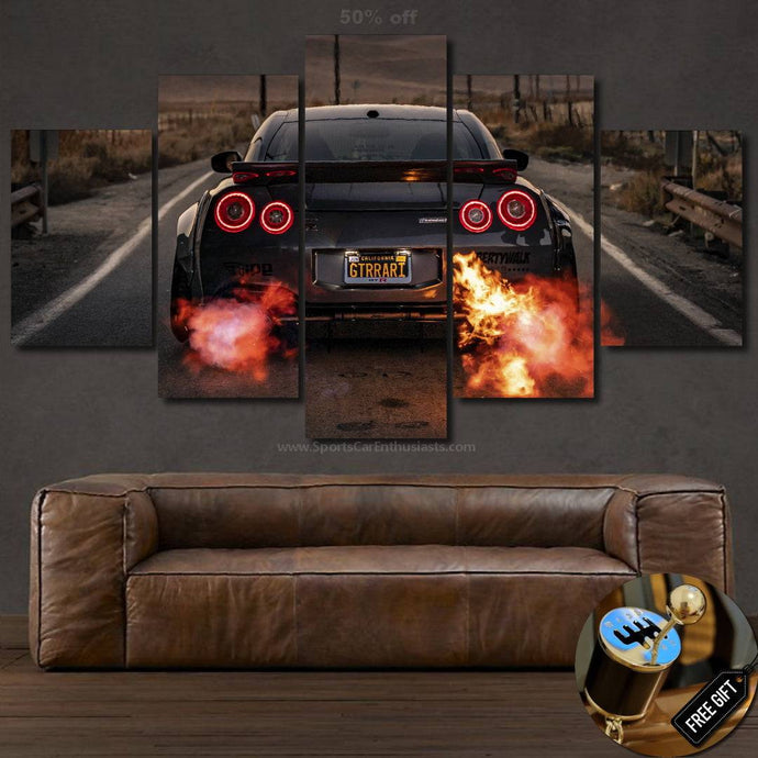 Nissan GT-R R35 Liberty Walk 3/5pcs Canvas FREE Shipping Worldwide!! - Sports Car Enthusiasts