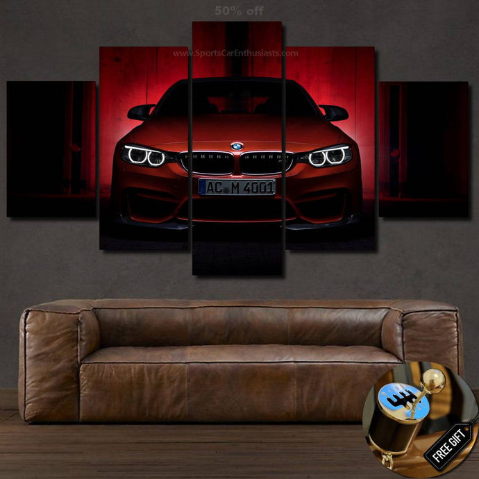 BMW M4 Canvas 3/5pcs FREE Shipping Worldwide!! - Sports Car Enthusiasts