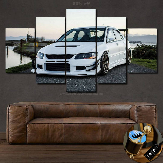 Mitsubishi Evo Canvas 3/5pcs FREE Shipping Worldwide!! - Sports Car Enthusiasts