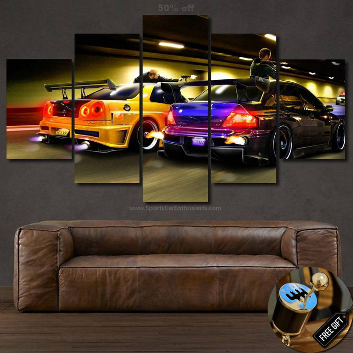 Cars Canvas 3/5pcs FREE Shipping Worldwide!! - Sports Car Enthusiasts