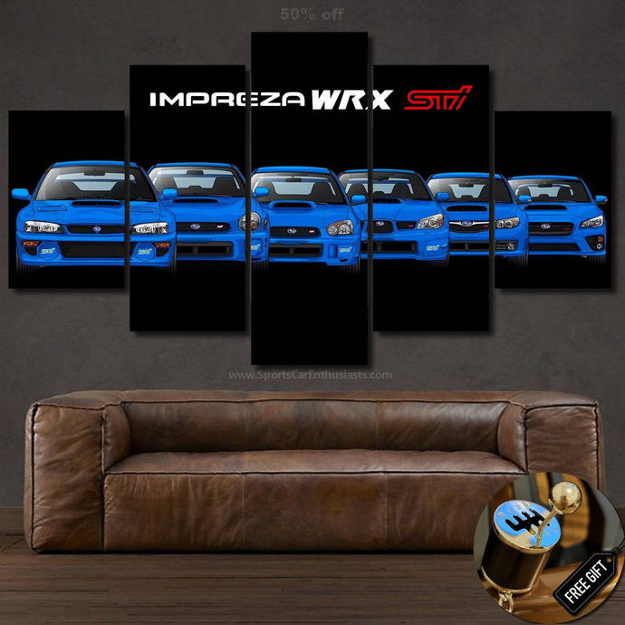 Subaru Impreza WRX STI Evolution Canvas FREE Shipping Worldwide!! - Sports Car Enthusiasts