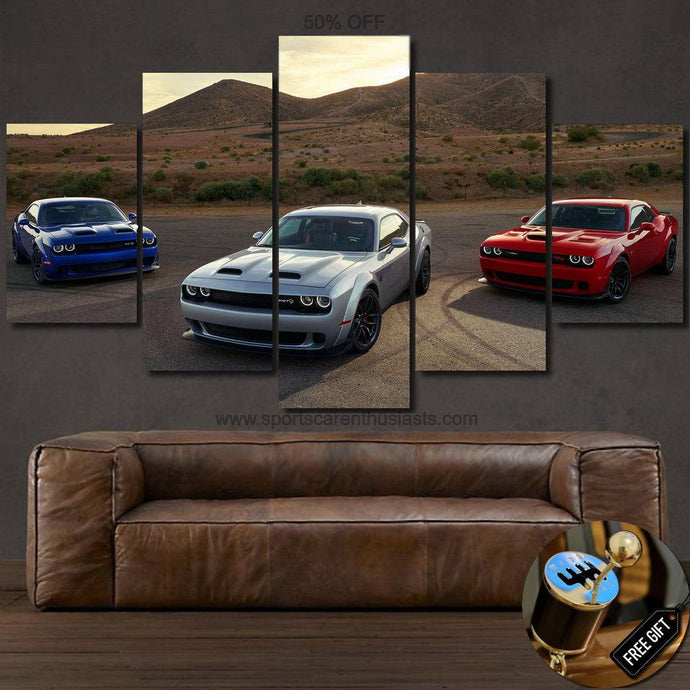 Dodge Challenger SRT Canvas FREE Shipping Worldwide!! - Sports Car Enthusiasts