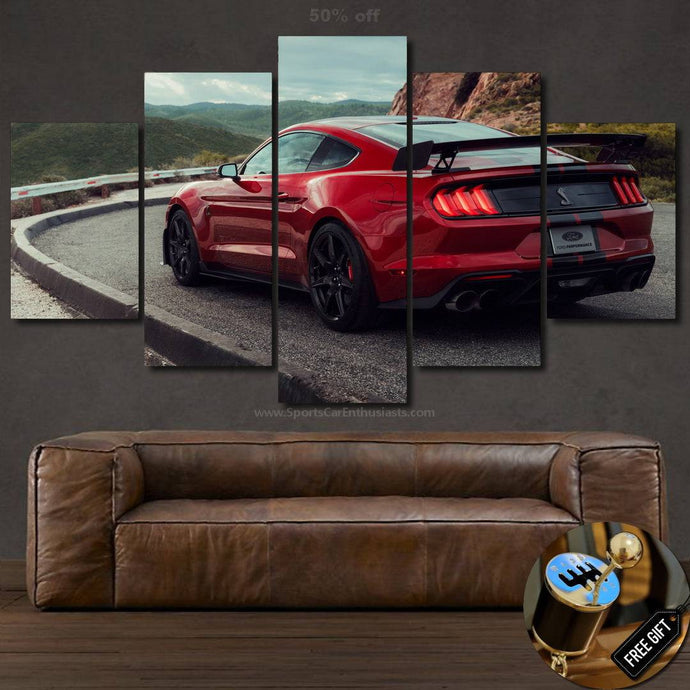 Ford Mustang Shelby GT500 Canvas FREE Shipping Worldwide!! - Sports Car Enthusiasts