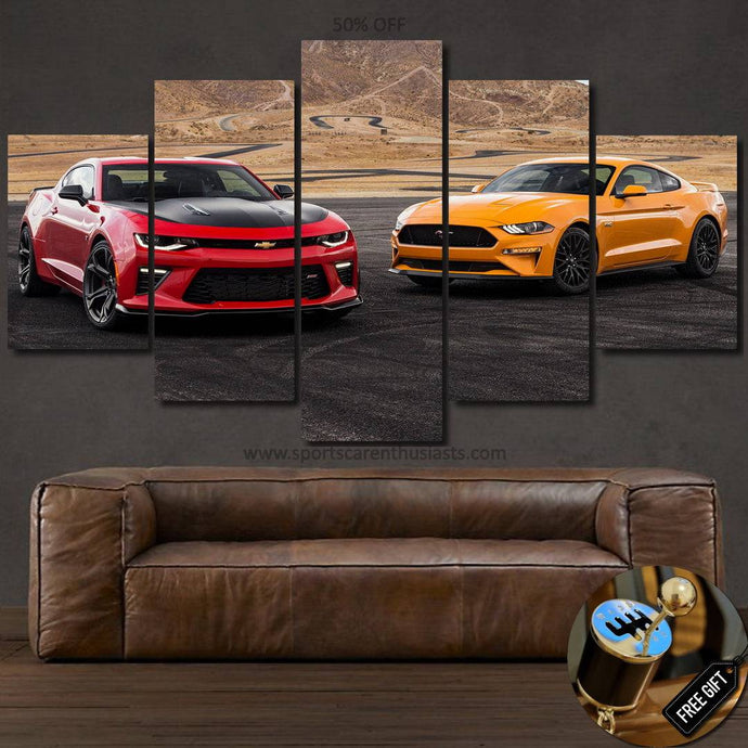 Mustang & Camaro Canvas FREE Shipping Worldwide!! - Sports Car Enthusiasts