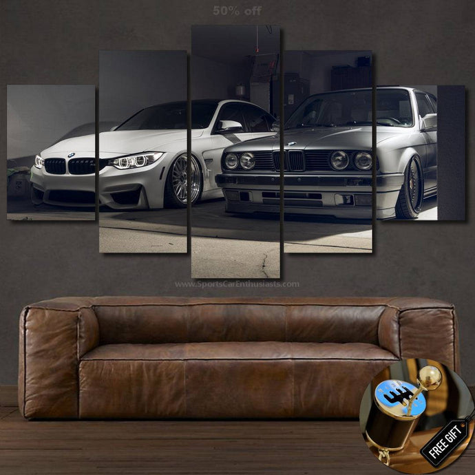 BMW M3 E30 & F80 Canvas 3/5pcs FREE Shipping Worldwide!! - Sports Car Enthusiasts