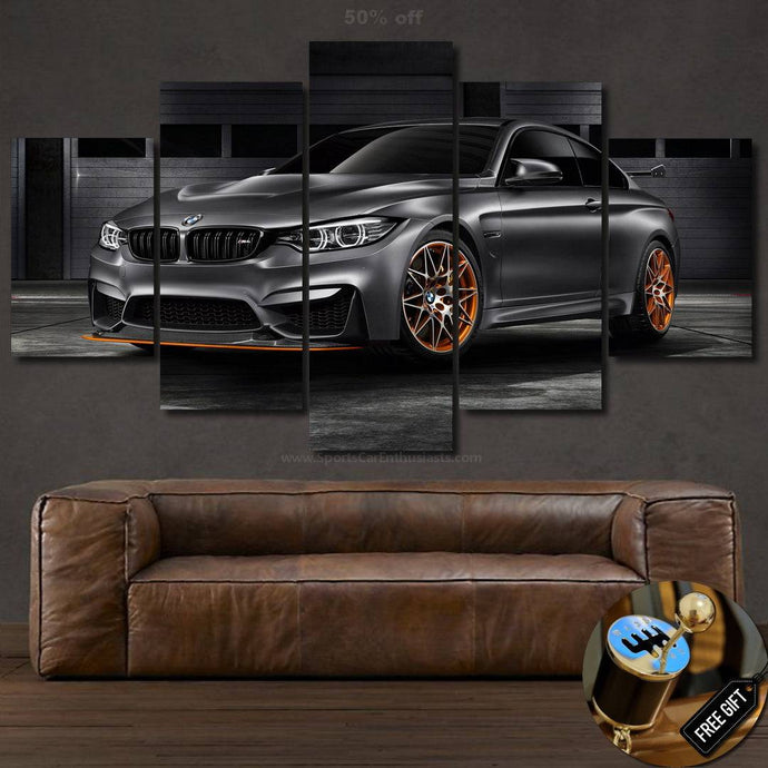 BMW M4 GTS Canvas 3/5pcs FREE Shipping Worldwide!! - Sports Car Enthusiasts