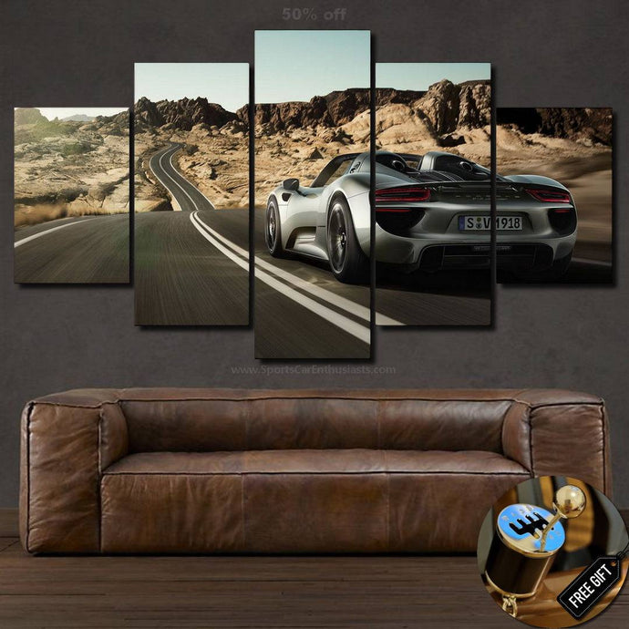 Porsche 918 Spyder Canvas FREE Shipping Worldwide!! - Sports Car Enthusiasts