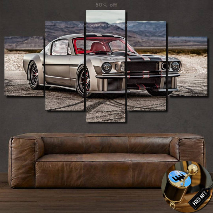 Ford Mustang Canvas 3/5pcs FREE Shipping Worldwide!! - Sports Car Enthusiasts